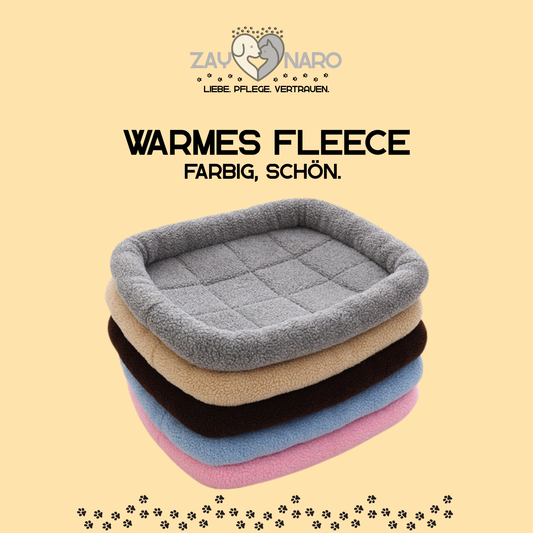 Kuscheliges Fleece-Bett für Ihre Haustiere