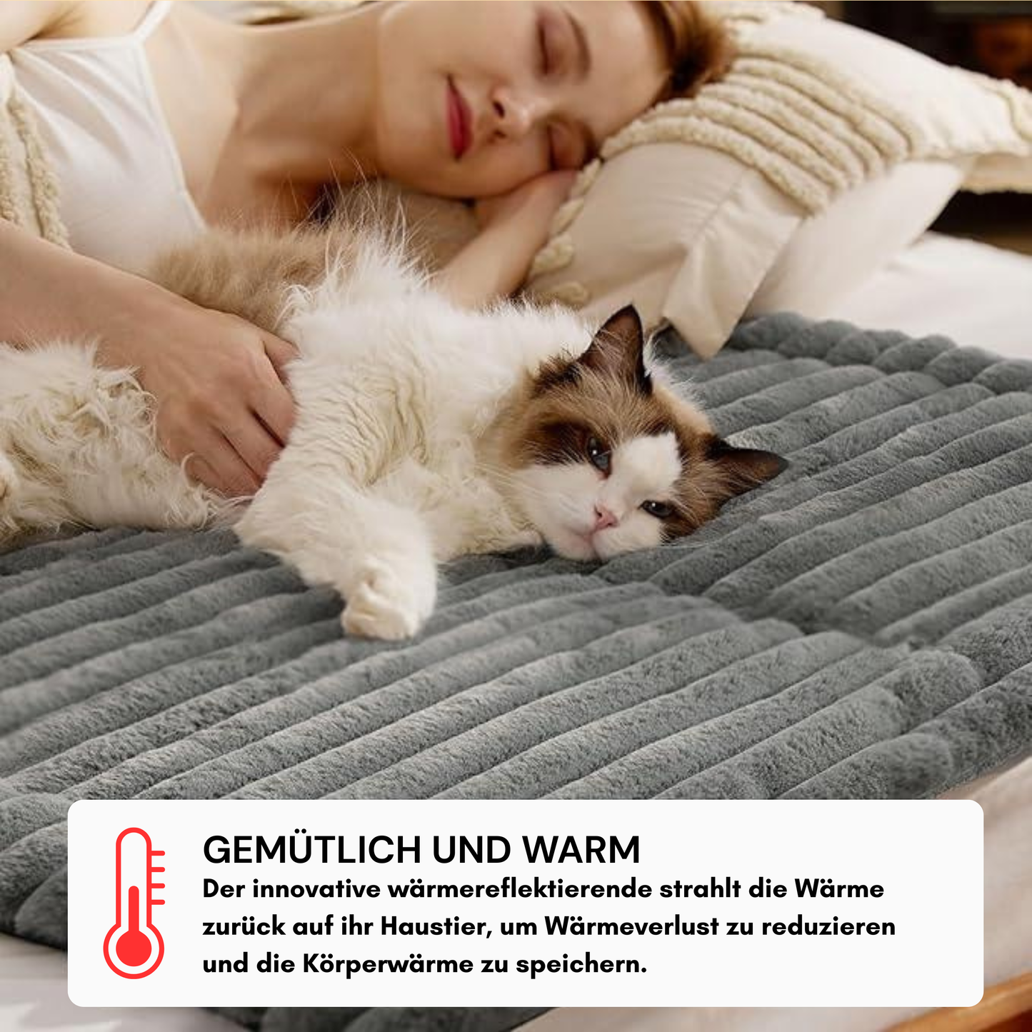 Selbstwärmendes Haustierbett